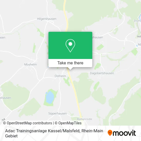 Карта Adac Trainingsanlage Kassel / Malsfeld