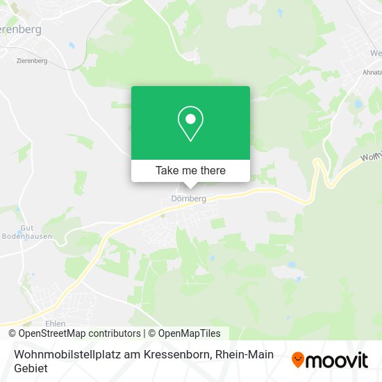 Карта Wohnmobilstellplatz am Kressenborn