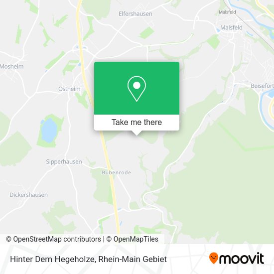 Hinter Dem Hegeholze map