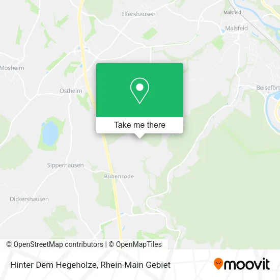 Карта Hinter Dem Hegeholze
