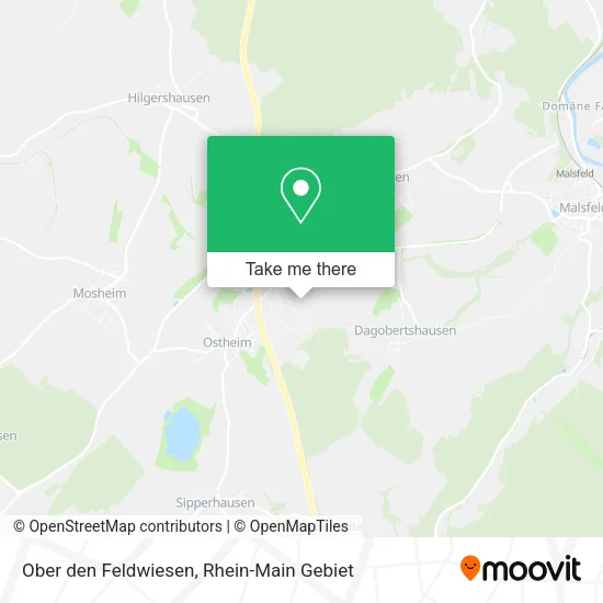 Карта Ober den Feldwiesen