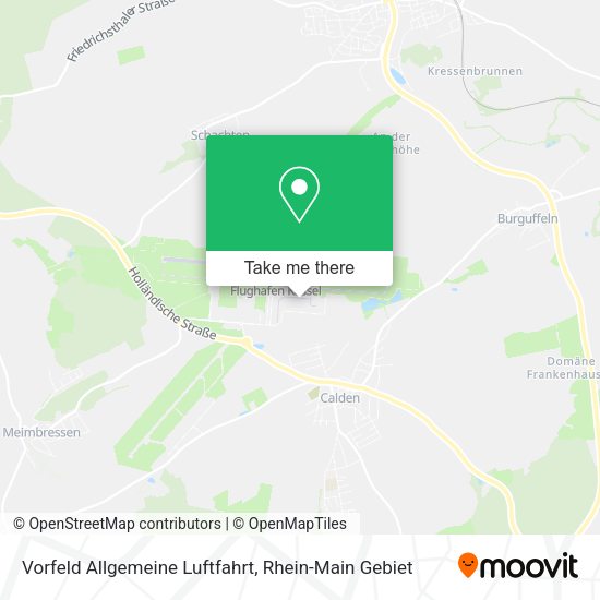 Карта Vorfeld Allgemeine Luftfahrt