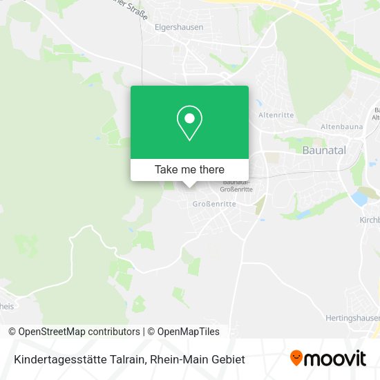 Карта Kindertagesstätte Talrain