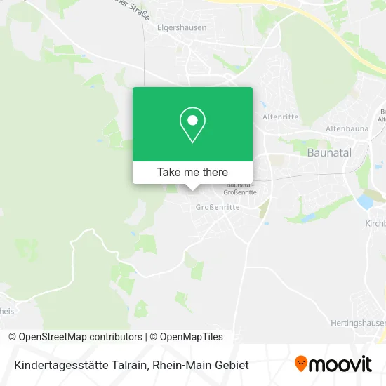Карта Kindertagesstätte Talrain