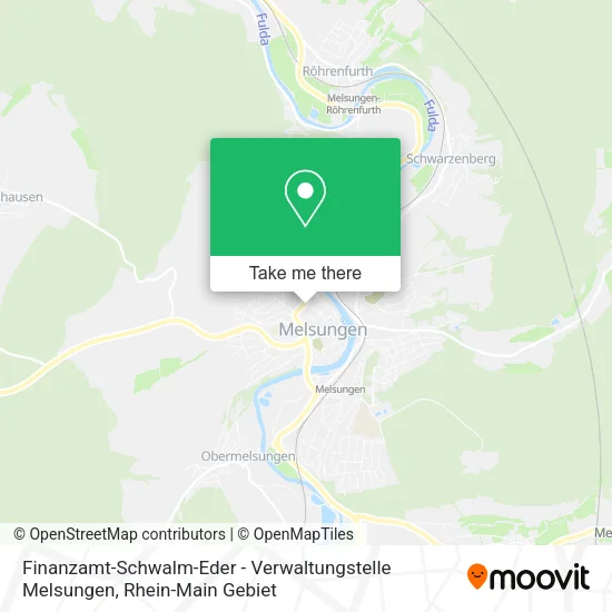 Карта Finanzamt-Schwalm-Eder - Verwaltungstelle Melsungen