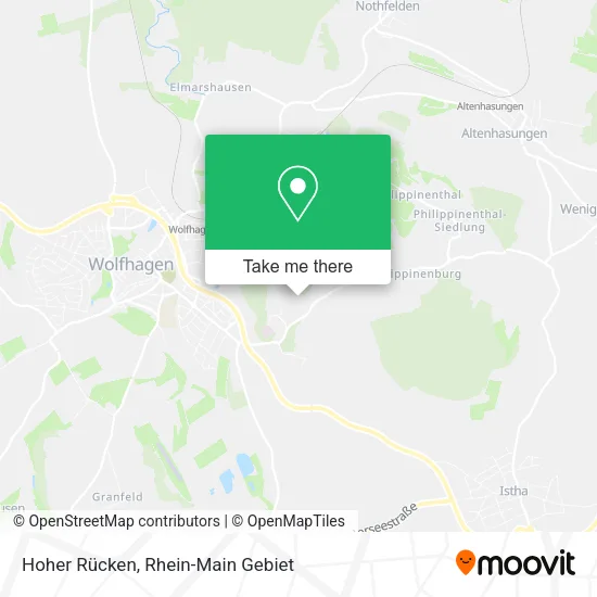 Карта Hoher Rücken