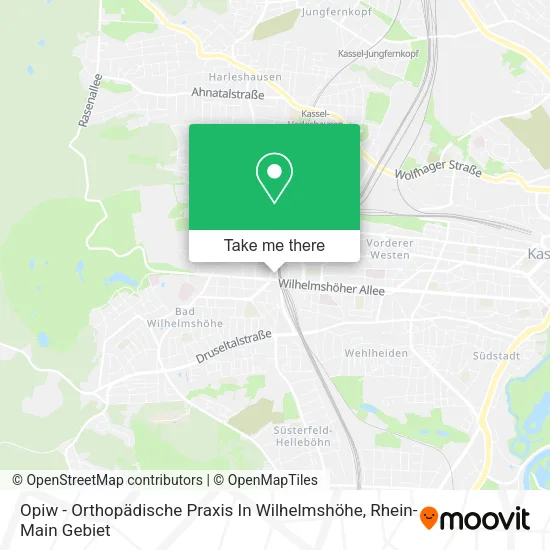 Карта Opiw - Orthopädische Praxis In Wilhelmshöhe
