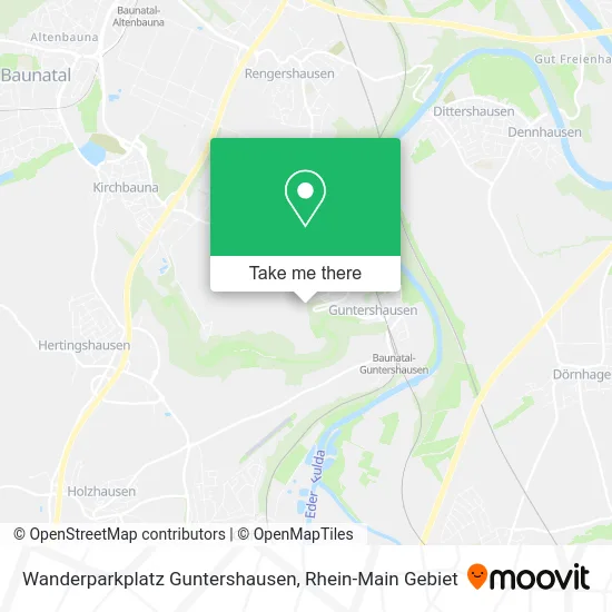 Карта Wanderparkplatz Guntershausen
