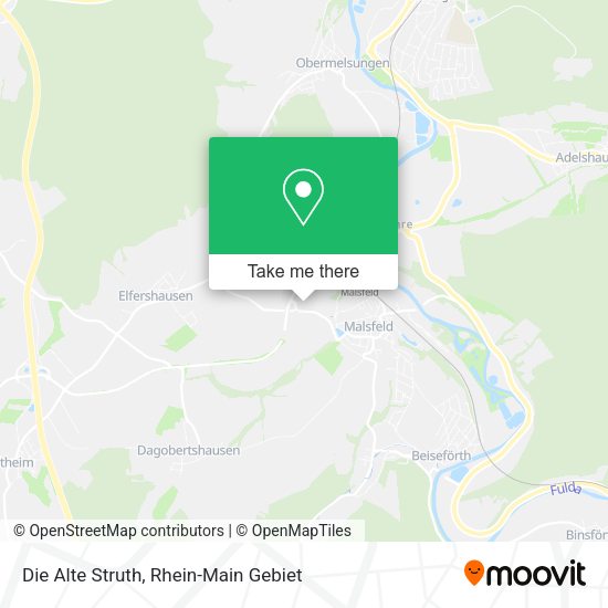 Die Alte Struth map