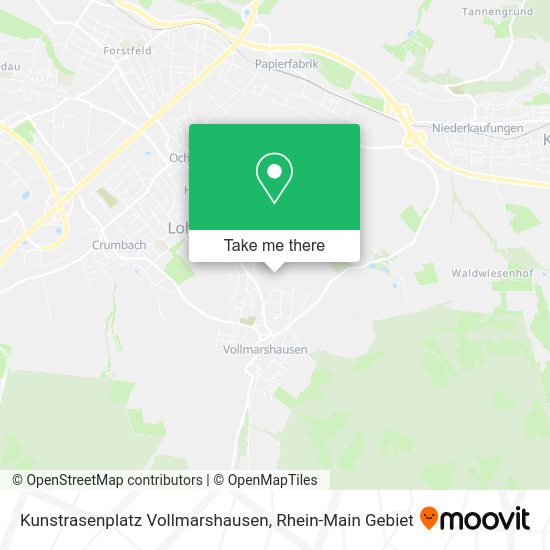 Карта Kunstrasenplatz Vollmarshausen