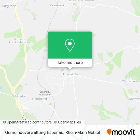 Карта Gemeindeverwaltung Espenau