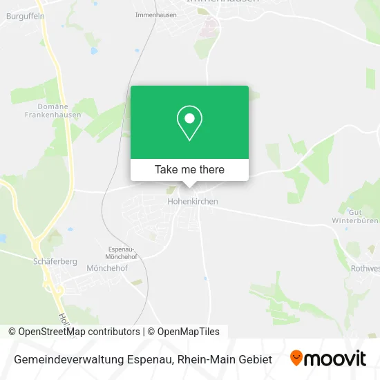 Карта Gemeindeverwaltung Espenau