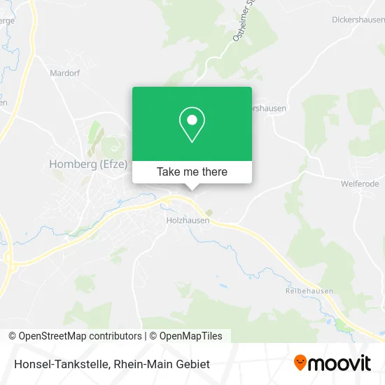 Карта Honsel-Tankstelle