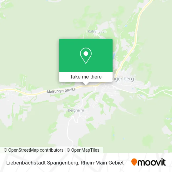Карта Liebenbachstadt Spangenberg