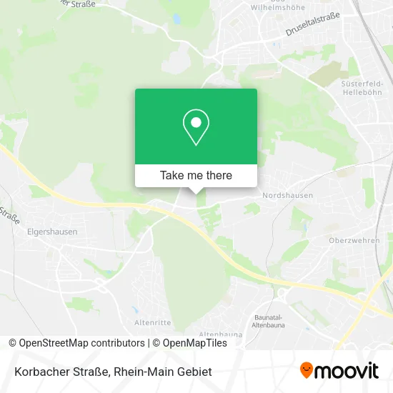 Карта Korbacher Straße