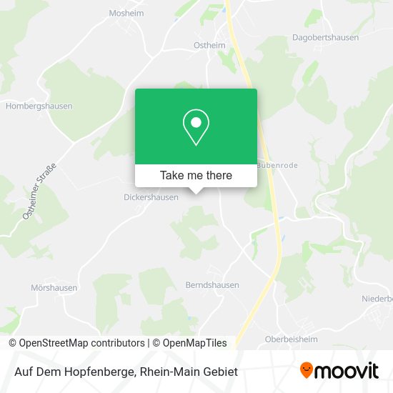 Карта Auf Dem Hopfenberge