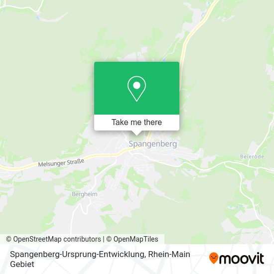 Карта Spangenberg-Ursprung-Entwicklung