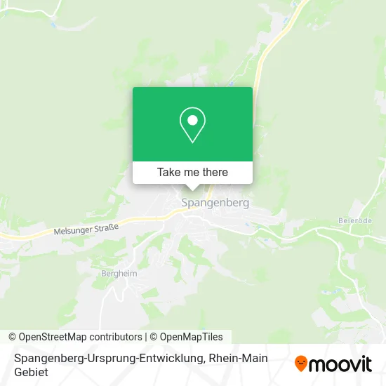 Карта Spangenberg-Ursprung-Entwicklung