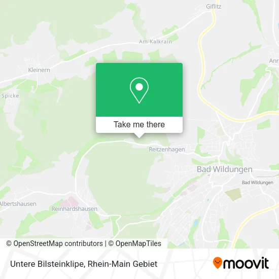 Карта Untere Bilsteinklipe
