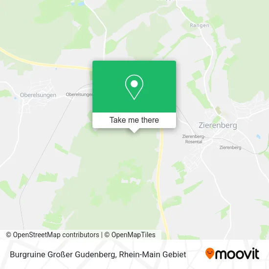 Карта Burgruine Großer Gudenberg