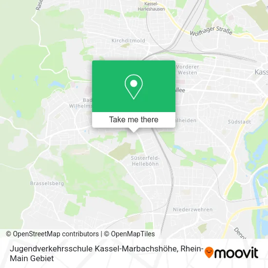 Карта Jugendverkehrsschule Kassel-Marbachshöhe