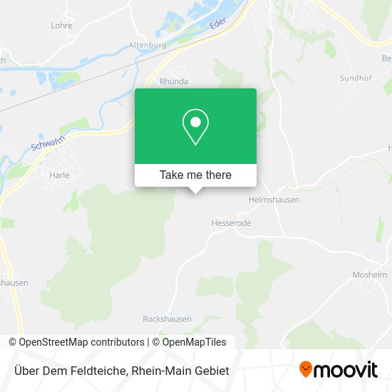 Карта Über Dem Feldteiche