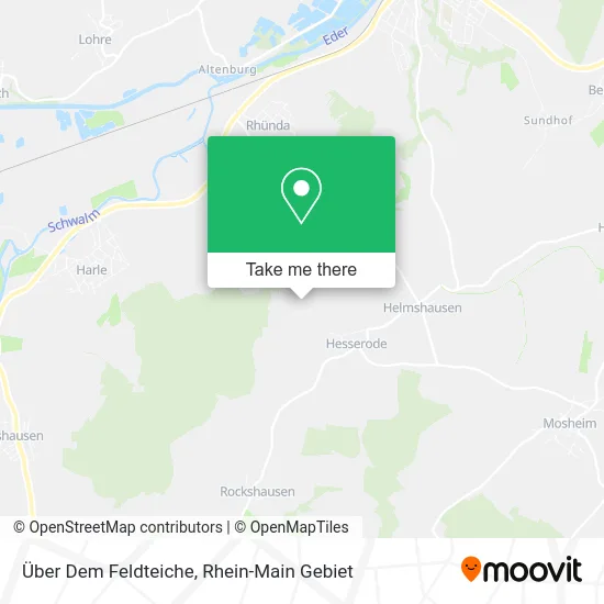 Карта Über Dem Feldteiche