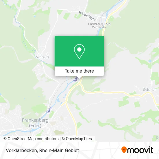 Карта Vorklärbecken