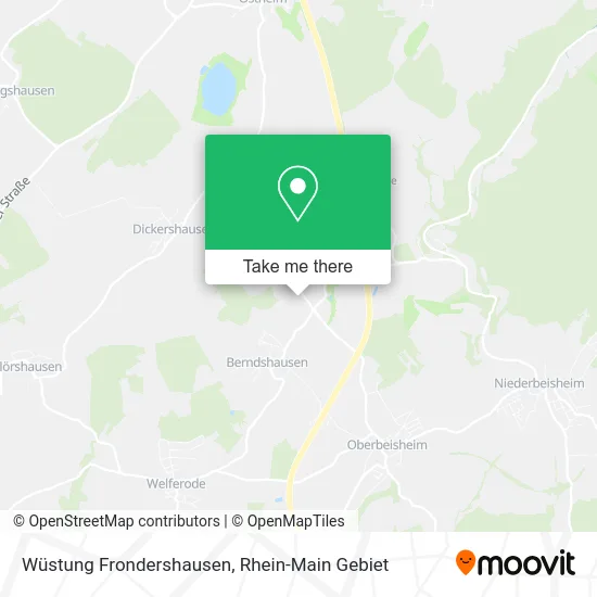 Карта Wüstung Frondershausen