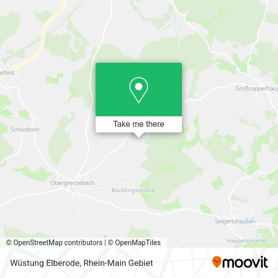 Карта Wüstung Elberode