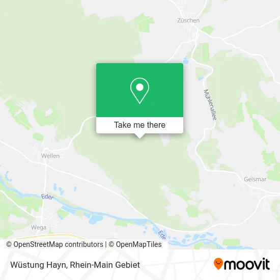 Карта Wüstung Hayn