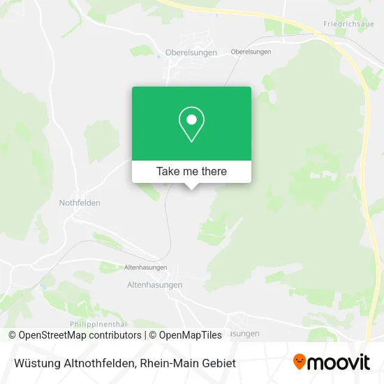 Карта Wüstung Altnothfelden