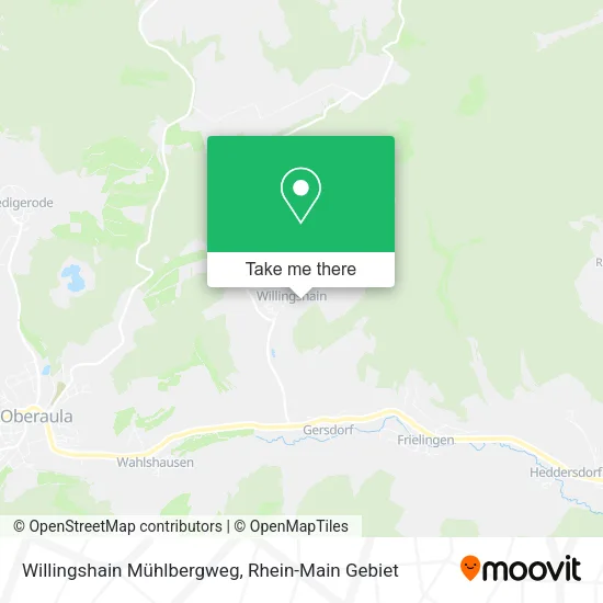 Карта Willingshain Mühlbergweg