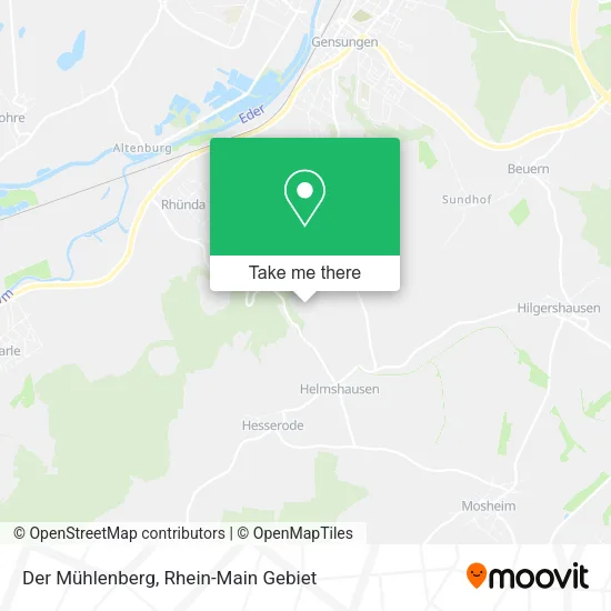 Карта Der Mühlenberg