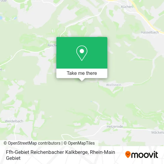 Ffh-Gebiet Reichenbacher Kalkberge map