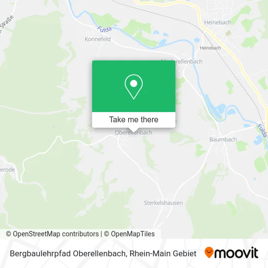 Карта Bergbaulehrpfad Oberellenbach