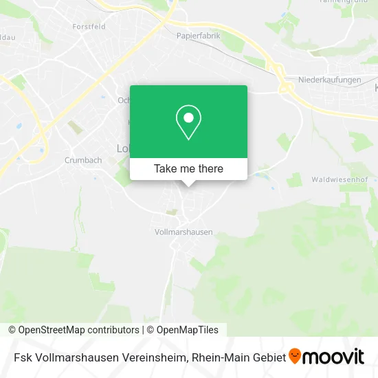 Карта Fsk Vollmarshausen Vereinsheim