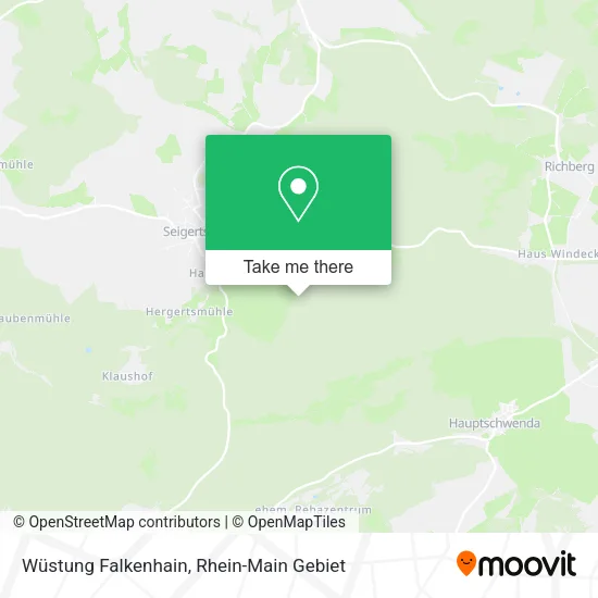 Карта Wüstung Falkenhain