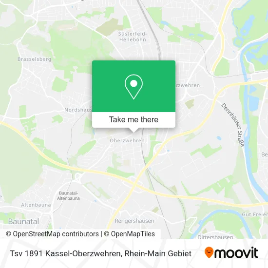 Карта Tsv 1891 Kassel-Oberzwehren