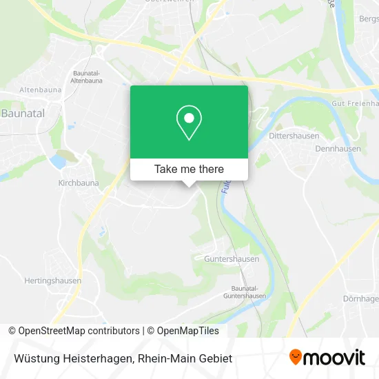 Карта Wüstung Heisterhagen