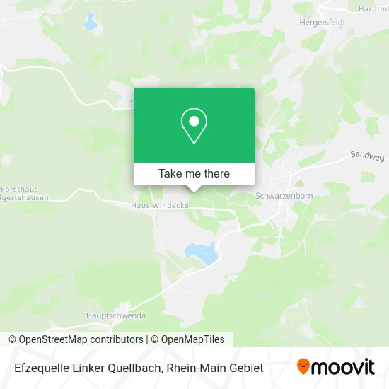 Efzequelle Linker Quellbach map