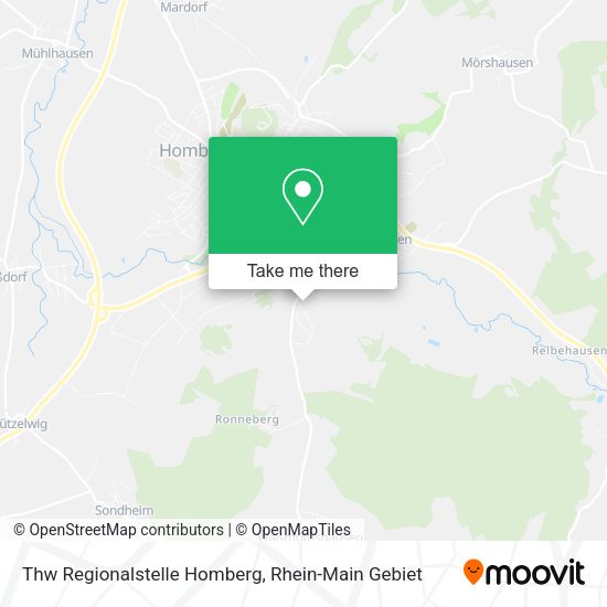 Карта Thw Regionalstelle Homberg