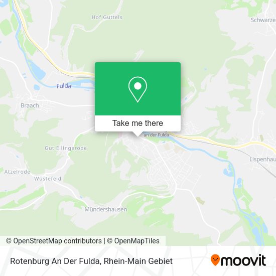 Карта Rotenburg An Der Fulda
