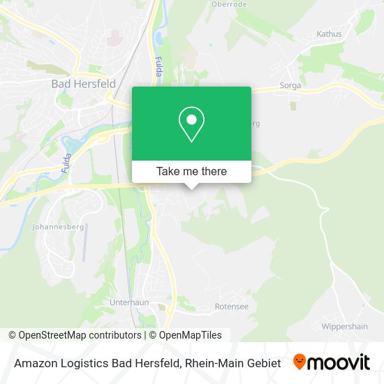 Карта Amazon Logistics Bad Hersfeld