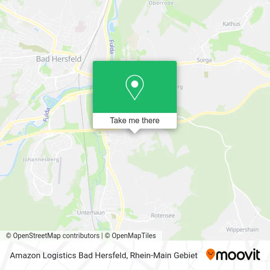 Карта Amazon Logistics Bad Hersfeld