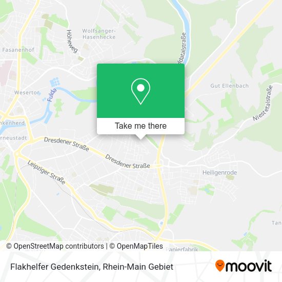 Карта Flakhelfer Gedenkstein
