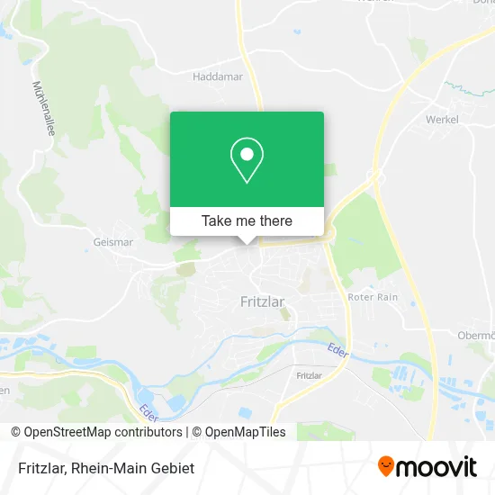 Fritzlar map