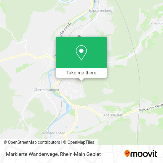 Карта Markierte Wanderwege