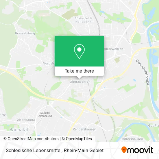 Карта Schlesische Lebensmittel