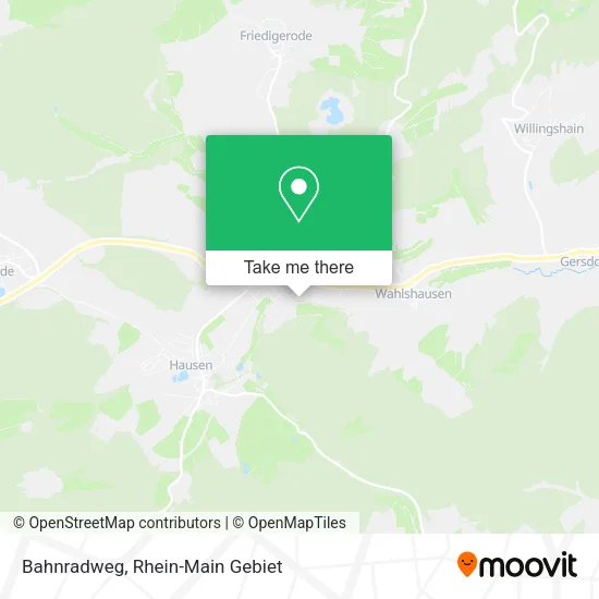 Карта Bahnradweg